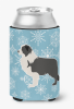 Border Collie 1 Snowflake Design Can Hugger