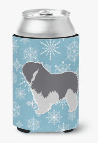 Polish Lowland Sheepdog Snowflake Design Can Hugger
