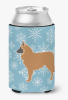 Belgian Sheepdog Snowflake Design Can Hugger