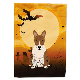 Bull Terrier - Brindle - Halloween Themed House Flag