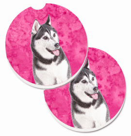 Alaskan Malumate #1 Car Cup Holder Coasters (Set of 2)