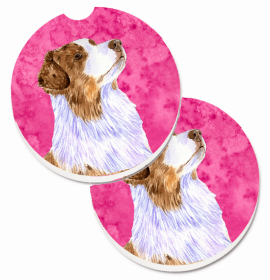 Australian Shepherd Car Cup Holder Coasters (Set of 2)