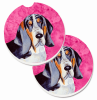 Basset Hound #1 Car Cup Holder Coasters (Set of 2)