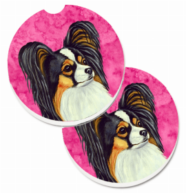 Papillon #1 Car Cup Holder Coasters (Set of 2)