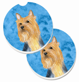 Silky Terrier Car Cup Holder Car Coasters (Set of 2)