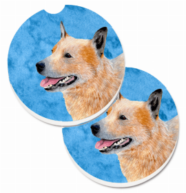 Australian Cattle Dog #1 Car Cup Holder Car Coasters (Set of 2)
