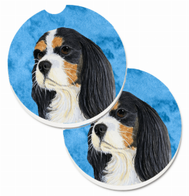 Cavalier King Charles Spaniel Car Cup Holder Car Coasters (Set of 2)