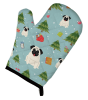 Pug - Cream - Christmas Oven Mitt