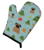 Pug - Brown - Christmas Oven Mitt