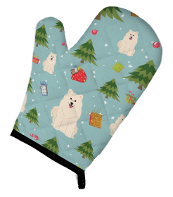Samoyed 1 Christmas Oven Mitt