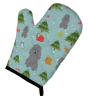 Poodle - Silver 1 - Christmas Oven Mitt