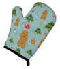 Poodle - Tan - Christmas Oven Mitt