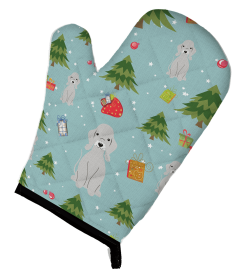 Bedlington Terrier - Blue - Christmas Oven Mitt