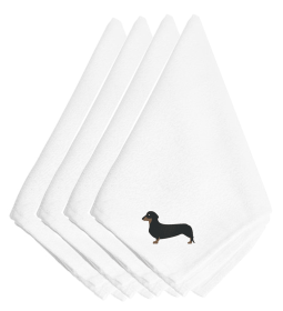 Dachshund 1 Embroidered Napkins Set of 4