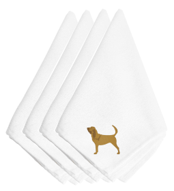 Bloodhound 1 Embroidered Napkins Set of 4