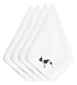 French Bulldog Embroidered Napkins Set of 4