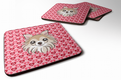 Chihuahua Valentine's Day Foam Coaster