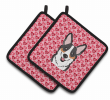 Corgi 2 XOXO Hearts Pair of Potholders