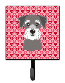 Schnauzer Valentine's Day Leash or Key Holder