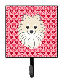 Pomeranian Valentine's Day Leash or Key Holder