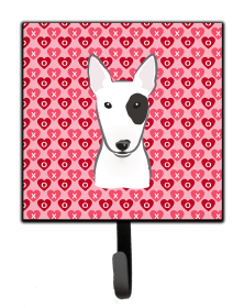 Bull Terrier Valentine's Day or Key Holder