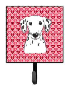 Dalmatian Valentine's Day Leash or Key Holder