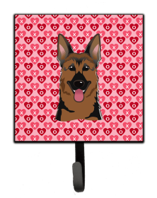 German Shepherd Valentine's Day Leash or Key Holder