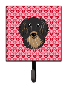 Dachshund 2 Valentine's Day Leash or Key Holder