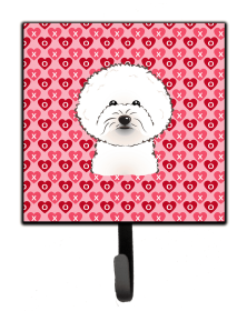 Bichon Frise Valentine's Day Leash or Key Holder
