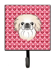 Pekingese Valentine's Day Leash or Key Holder