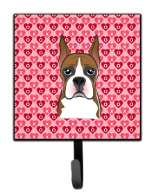 Boxer Valentine's Day Leash or Key Holder