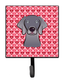 Weimaraner Valentine's Day Leash or Key Holder