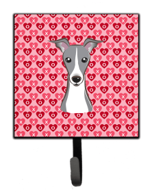 Italian Greyhound Valentine's Day Leash or Key Holder