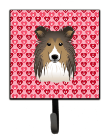 Sheltie/Shetland Sheepdog Valentine's Day Leash or Key Holder