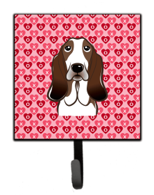 Basset Hound Valentine's Day Leash or Key Holder