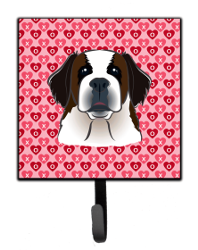 Saint Bernard Valentine's Day Leash or Key Holder