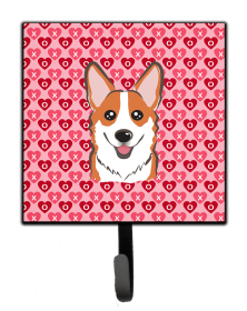 Corgi 2 Valentine's Day Leash or Key Holder
