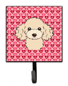 Poodle 3 Valentine's Day Leash or Key Holder