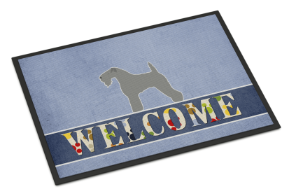Kerry Blue Terrier Indoor-Outdoor Welcome Mat