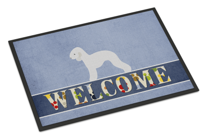 Bedlington Terrier Indoor-Outdoor Welcome Mat