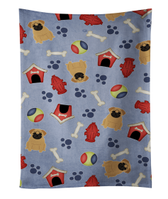 Pug - Brown - Doghouse Collection Kitchen Towel