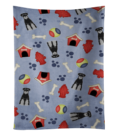 Schnauzer - Standard - Black amd Grey - Doghouse Collection Kitchen Towel