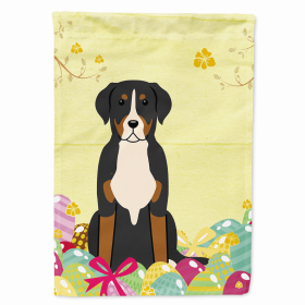 Greater Swiss Mountain Dog Easter Egg Hunt House Flag