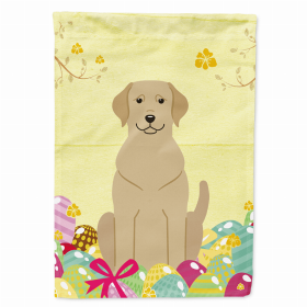 Labrador Retriever - Yellow 1 - Easter Eggs Hunt House Flag