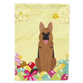 German Shepherd Easter Egg Hunt House Flag