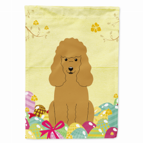 Poodle - Tan - Easter Egg Hunt House Flag