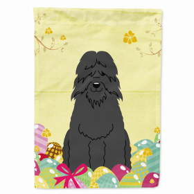 Bouvier des Flandres Easter Egg Hunt House Flag