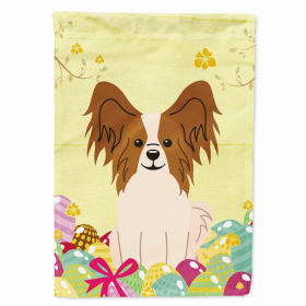 Papillon - Red and White - Easter Egg Hunt House Flag