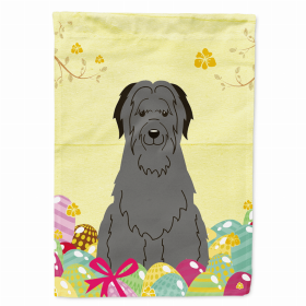 Briard - Black - Easter Egg Hunt House Flag