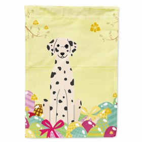 Dalmatian Easter Egg Hunt House Flag